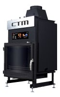Krb s výměníkem CTM AQUAFIRE BASE 22 kW, panoramatické sklo