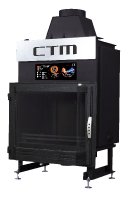 Krb s výměníkem CTM AQUAFIRE BASE 22 kW, prizmatické sklo