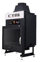 Krb s výměníkem CTM AQUAFIRE PLUS 13 kW, rovné sklo