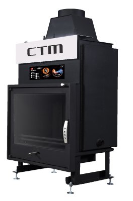 Krb s výměníkem CTM AQUAFIRE PLUS 22 kW, rovné sklo
