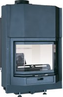 Krb s výměníkem CTM MAJOR 27 kW Prisma, výsuvná dvířka, prismatické sklo